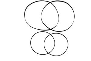 Zahara Lot de 4 courroies neuves pour Sony TC-WE425 TC-WE435 TC-WE635 2 plates 2 carrées