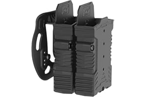 OMITAC Doppio ar15 Mag Pouch Paddle M4 M16 Doppio Portariviste Polimero Doppio Stack 5.56mm Rifle Magazine Carrier Fit Belt 3,8 cm a 5,1 cm Esterno Cintura Carry