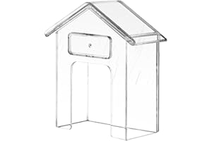 YAZTAUHO Doorbell Rain Cover, Doorbell Cover, House Shape Transparent Rain Cover, Doorbell Protector Cover, Weather Proof Rain Shield for Door Locks, Door Knobs, U niversal Protector for Visual Doorbells