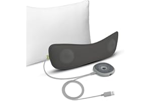 Avantree Slumber - głośnik poduszkowy do spania, prywatny dźwięk z wbudowanym białym szumem, obsługą Bluetooth i AUX, regulacja głośności, timer snu, bez ładowania do użytku domowego, słuchawki