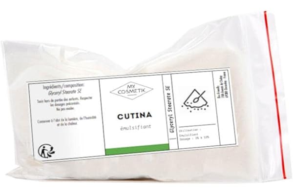 MyCosmetik - Cutina - Emulsifiant et texturisant 100% d'origine végétale et naturelle - Fabriqué en France - 30 g