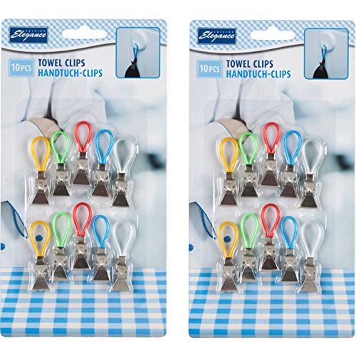 20x Handtuch Clips Handtuchhalter Halter Aufhänger Aufhängeclips Handtuchclips