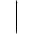 Holicfun Security Camera Ground Stake, Heavy Duty Stand Mount with Adjustable Angle and Height for Ring, Blink, Arlo, Eufy, Wyze, Google Nest, Simplisafe Cameras and Solar Panels (Black)