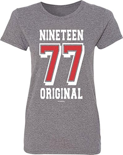Network83 40th Birthday Gifts 1977 (Nineteen 77) Original T-Shirt Womens Grey