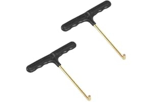 GCROET Trampoline ressort Tirer l'outil T-crochet, Outils de trampoline Tente T-crochet Peg Extracteur saut trampoline ressort Tirer, trampoline Outils ressort trampoline ressort Peg T-crochet Puller 2pcs
