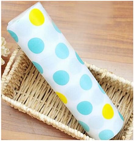 Zhide Lovely Blue Dots Pattern Non-Adhesive Shelf Paper Drawer Liner(Size S,L) (L)