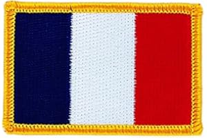 AKACHAFACTORY Akacha Patch écusson brodé Drapeau France français thermocollant Insigne Backpack