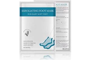 SEAAES Foot Peel Mask - Vitamins Exfoliating Feet Peeling Mask - Repair Heels & Removes Dry Dead Skin for Soft Baby Feet - Booties Socks For Men & Women