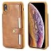 Produktbild NewTH iPhone XR Hüllen[Geldbörse]Flip Portemonnaie aus Leder mit Ständer Feature Card Slots Cover für Apple iphone XR