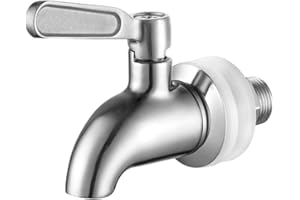 COACOM 1 Grifo de Barril de Acero Inoxidable, Grifo de máquina de Bebidas, Grifo de Repuesto, dispensador de Bebidas, Adecuado para Barril de Cerveza, Barril de Vino Tinto, dispensador de Agua.