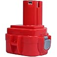 VANTTECH 12V 4.0Ah Ni-MH Replacement for Makita 12v Battery PA12 1220 1222 1233S 1233SA 1233SB 1233 1234 1235 1235B 1235F 192696-2 192698-8 192698-A 193138-9 193157-5 ML120 Cordless Power Tool