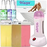 Roll on waxing kit POWERFUL hetaer WITH BASE pre & after wax lotion 100ml roller etc