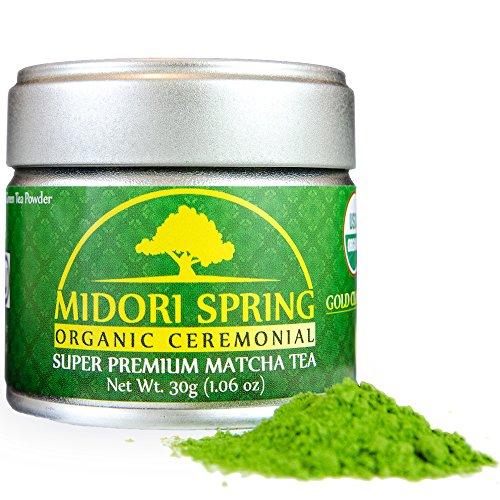 Midori Spring - GOLD CLASS - Organic Ceremonial Matcha, Premium Japanese Matcha Green Tea Powder [Certified Organic, Vegan, Kosher] (30g)