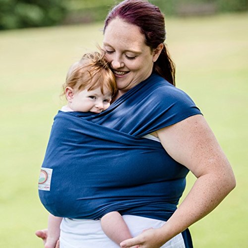 AmaWrap Stretchy Baby Wrap Sling / Carrier (Blue)