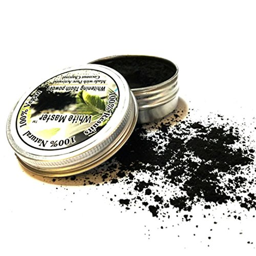 Natürliches Aktivkohle Zahnaufhellung pulver mit Aktivkohle pulver ( activated charcoal teeth whitening ) Mit Ingwerwurzel, Holeider Bentonit-Ton & Calcium NICHT-synthetisch & OHNE Chemikalien - 3