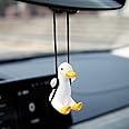 YGMONER Super Cute Swinging Duck Car Mirror Hanging Ornament Car Interior Accessories (Duck)