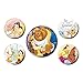 Produktbild Echte Disney Schönheit und das Biest Classic 5 Stück Button Badge Set Belle