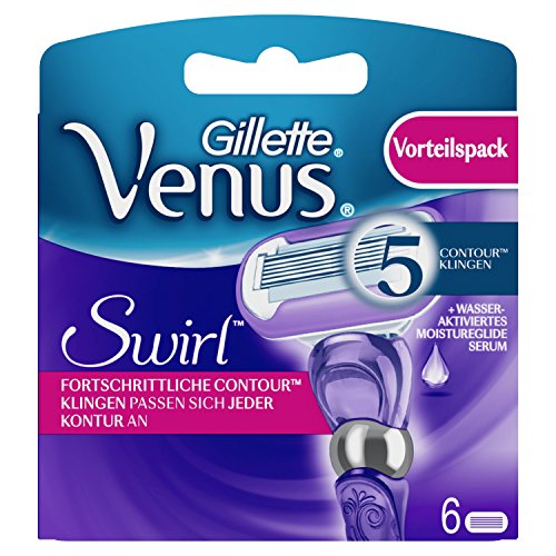 Gillette Venus Swirl Rasierklingen für Damenrasierer, 6 Stück