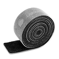 UGREEN Cable Tidy Management, Fastening Tape Sticky Strips Hook Loop Reusable and Flexible Wire Ties Cable Organiser for Computer, TV, Power and Other Cables - Black 5Meter