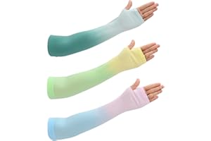 JODSEN 3 pary rękawy na ramiona ochrona UV rękaw chłodzący gradient lato osłona przeciwsłoneczna ramiona pokrywa kobiety mężczyźni unisex ramiona kompresyjne rękawy do jazdy na rowerze bieganie
