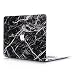 Produktbild L2W Laptop MacBook Pro Case Tasche Apple Muster Plastik Zubehör Hülle Case Für MacBook Pro Retina 13 Zoll (Modell:A1502/A1425) Inklusive Transparent Tastaturabdeckung,Marmor Schwarz
