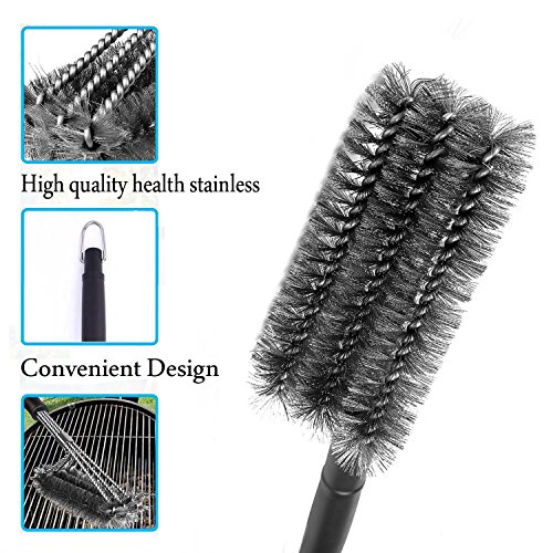 Cooleaf 18″ BBQ Grillbürsten, 304 Edestahlbürste Perfekt für gewerblichen Einsatz, Outdoor und Camping - 2