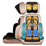 AMYMGLL Siège d'auto Massage du Dos Coussin de Chaise avec la Chaleur, Dos et Cou de Massage Shiatsu Chaise de Massage pour Voiture, Maison, Bureau