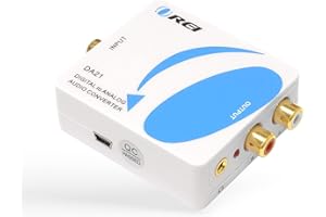 Orei DA21 Optical SPDIF/Coaxial Digital to RCA L/R Analog Audio Converter with 3.5mm Jack