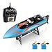 Produktbild HELIFAR Funkferngesteuertes Boot RC Boot 2.4Ghz RC Rennboot 20km/h Wasserdicht mit 2 Batterie Geeignet für Vater mit Kinder Jungen / Mädchen mit Freunden