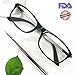 Produktbild Computer Lesebrille – 2017 New eyeyee blau light blockierender Reader Spring Scharnier Blendschutz Anti Belastung der Augen Bildschirm Brillen Schützen Augen Herren Damen Eyewear Frames Gamer Brille für Computer Verwenden, schwarz