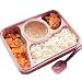 Produktbild Minidiva Mittagessen Bento Box-Auslauf Mikrowelle und Spülmaschinenfest Lunch Box mit mit 4 + 1 Getrennt Containers (Pink)
