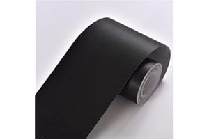 LGVXSRTYU Black Matte Wallpaper Border self Adhesive Wall Border Sticker Peel and Stick Home Ceiling Decorative Border for Bathroom Living Room Kitchen 10 X 500cm