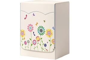 Odot Copri Lavatrice Esterni, Coprilavatrice da Esterno Impermeabile Antipolvere Anti Sunlight, Copertura per Lavatrice e Asciugatrice con Aperture Frontali (XL,Girasole colorato)