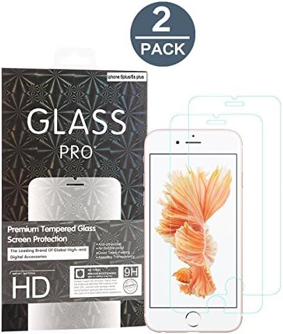 (2 Pack) iPhone 8 Plus 7 Plus 6 Plus 6S Plus Screen Protector, Abestbox® [0.26mm Thickness] 99.9% Light Transmission, 9H HD Premium Tempered Glass for iPhone 8 Plus/ 7 Plus/ 6 Plus/ 6S Plus (5.5 " ONLY)