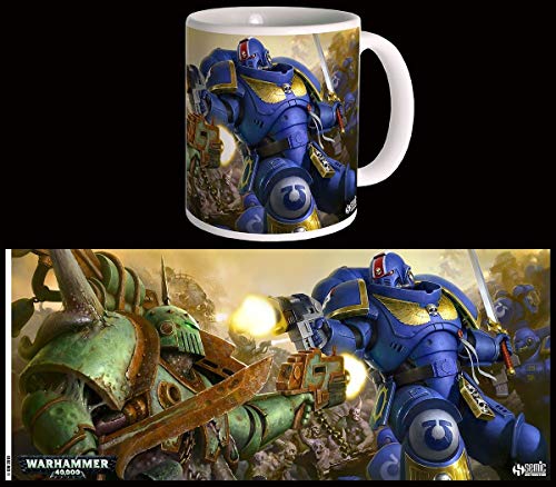 Semic Distribution 40000 - Taza Ultrafina VS NURGLE-Warhammer 40K WHK-M006, Color Blanco