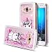 Produktbild Flüssig Galaxy J3 2016 Hülle, Glitzer Hülle Galaxy J3 2016, Crystal Cover TPU Samsung Galaxy J310, SpiritSun Einhorn Tasche Handytasche Glänzend 3D Schale Glitter Dynamisch Treibsand Liquid Fließen Bling Stars Shiny Stoßfest Kratzfeste Handyhülle Der Eiffelturm Design für Samsung Galaxy J310 (5.0")-Rosa