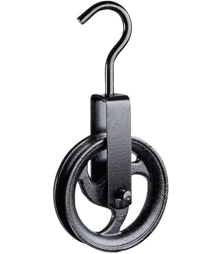 Carrucola In Ghisa Da 100 Mm Con Gancio In Acciaio - Per Pozzi E Sollevamento Carichi - Foto 10