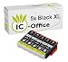 Produktbild 5X Tintenpatronen kompatibel für Epson 33XL 33 XL T3351 BK Black schwarz Drucker Epson Expression Premium XP-530 XP-540 XP-630 XP-635 XP-640 XP-645 XP-830 XP-900 XP-7100 Series