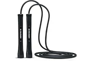 HEREROPE Justerbart hopprep – 5 mm PVC-hopprep med okrossbara handtag, böjs inte, inkluderar 1 ersättningsrep för träning inomhus och utomhus för fitness