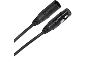 Plugger Câble DMX XLR Femelle 3 broches vers XLR mâle 3 broches. Longueur 60cm. Signal symétrique + masse spécial DMX. Contrôle de l'éclairage et les effets de scène. Pupitre ou console DMX.