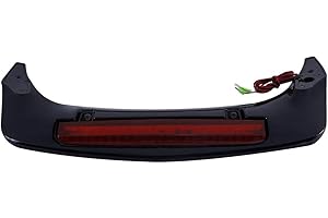 CROOFF Motorrad-Heckspoiler, LED-Bremslicht Für Hond&a Goldwing 1800 GL1800 GoldWing 2001–2017 Verkleidungs Winglets (Color : Red Lens)