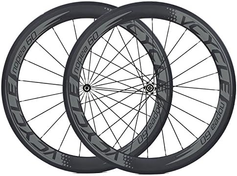 VCYCLE Nopea 700c Carbon Racing Road Bike Wheelset Clincher 60mm Straight Pull Shimano 8/9/10/11 Speed or Campagnolo 10/11 Speed Available