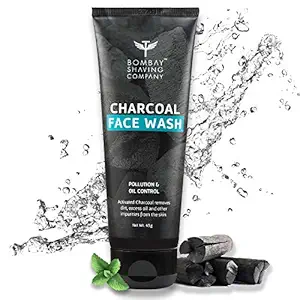 Bombay Shaving Company Charcoal Face Wash, Fights Pollution And Acne, Oil Control For Men - 45g