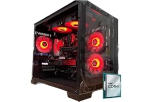 EMCA4 Computer Gaming PC Assemblato i5-14600KF - RTX 4070 SUPER 12GB - SSD M.2 1TB nvme GEN4 - Ram 32GB DDR5 6000mhz XMP - B760M WIFI - ARGB - Windows 11 - DISSIPATORE A LIQUIDO Nero/Black