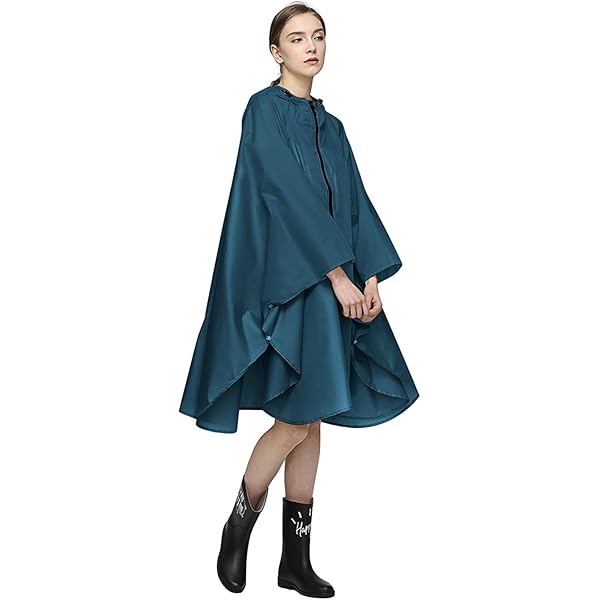 Impermeabile Lungo Donna Con Cappuccio - Ripiegabile E Riutilizzabile - Per Bike, Trekking E Viaggi - Foto 10