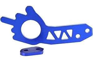 TBEST Ow Hook,Jdm Rear Tow Hook,Eioumax Rear Tow Towing Hook,Rear Tow Towing Hook Universal Car Aluminium Alloy Front Rear Trailer Towing Hook Ring Set Blue