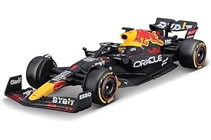 Bburago F1 Red Bull RB18 (2022): model samochodu w skali 1:43, 1 Max Verstappen, Windowbox, niebieski (18-38061V)