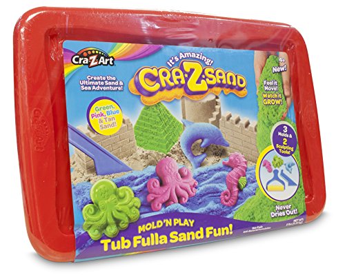 Cra-Z-Sand - Super Sand Fun Tub, Set da Gioco con Sabbia Magica e Accessori