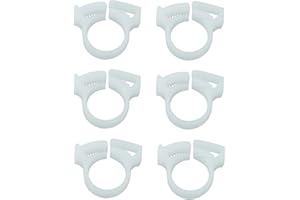 LODD POOL Lot de 6 bagues - Pinces de Fixation pour Tuyau de Balayage adaptables Polaris 280 180 360 380 480 Robot de Piscine