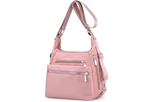 YANAIER Rucksack Tasche Damen 3 in 1 Handtasche Schultertasche Stilvolle Multifunktionale Umhängetaschen für Reise Outdoor Alltag Schule Einkauf Rosa